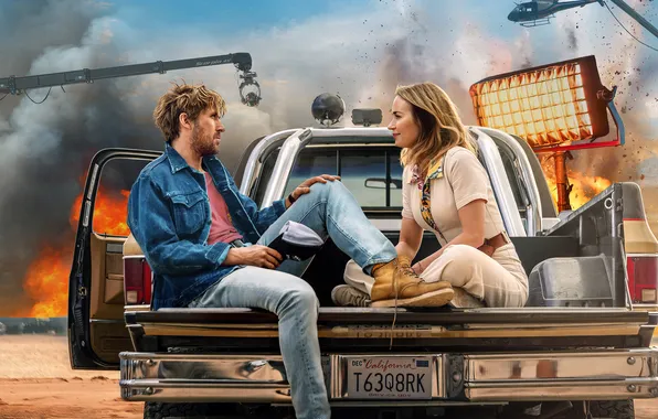 Machine, auto, pair, action, poster, Emily Blunt, Emily Blunt, Comedy