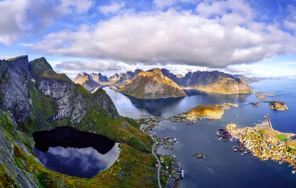 Picture Clouds, Mountains, Norway, Landscape, The Lofoten Islands