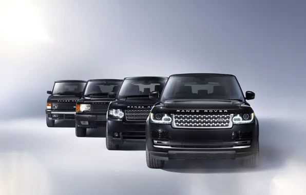 Land Rover, Range Rover, Car, Black, Cars, Land Rover, Front, History