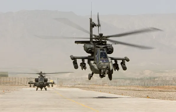 Us air force, weapon, helicopter, Apache, AH-64 Apache, us army, AH-64, machine gun