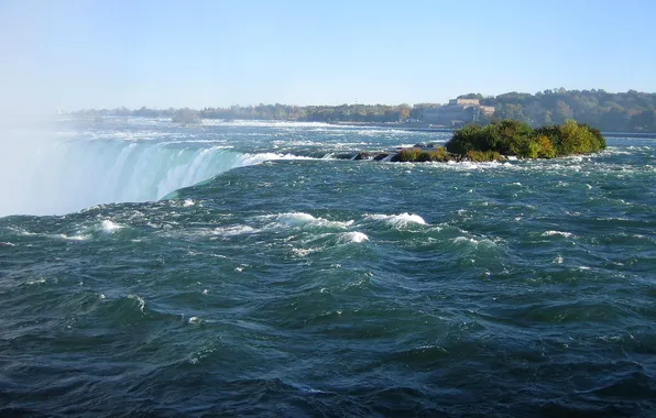 The sky, river, waterfall, Niagara