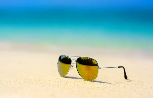 Sand, sea, beach, summer, stay, glasses, summer, beach