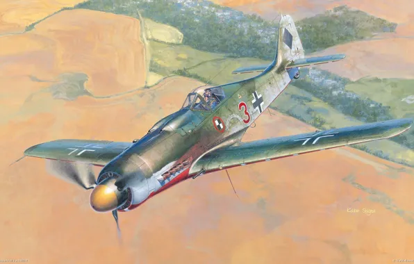 Picture aircraft, war, art, mountain, painting, aviation, jet, drawing
