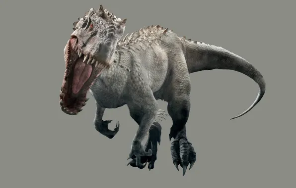 Dinosaur, predator, mouth, tail, fangs, paint