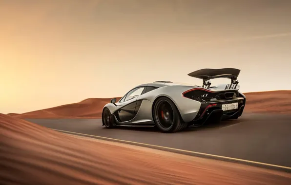 Picture McLaren, Desert, Hypercar, Dynamics, P1