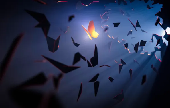 Butterfly, Light, Fragments, Fantasy, Art, Art, Fiction, Fantasia