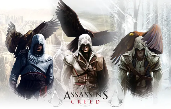 Picture Eagle, Assassin's Creed, Ezio auditore da Firenze, Altair, Altair Ibn La-Ahad, Radunhageydu, Connor Kenuey, Ezio …