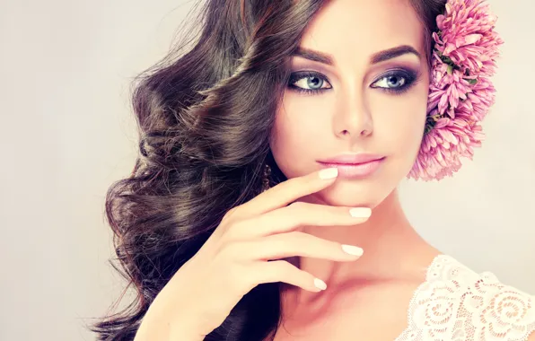 Picture girl, flowers, makeup, porter, edwardderule