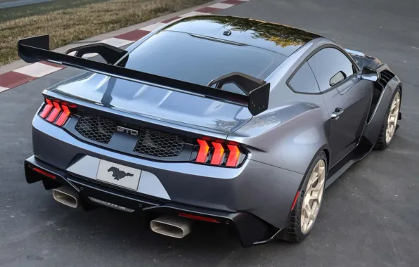 Picture coupe, Mustang, Ford, rear view, sports car, GTD, 2023, Ford Mustang GTD