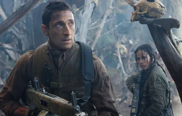 Picture weapons, fiction, skull, jungle, action, Predators, Adrien Brody, Adrian Brody