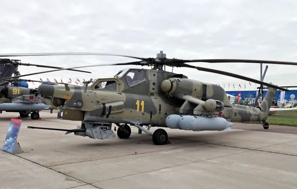 Modern, helicopter, combat, Russian, mi-28N