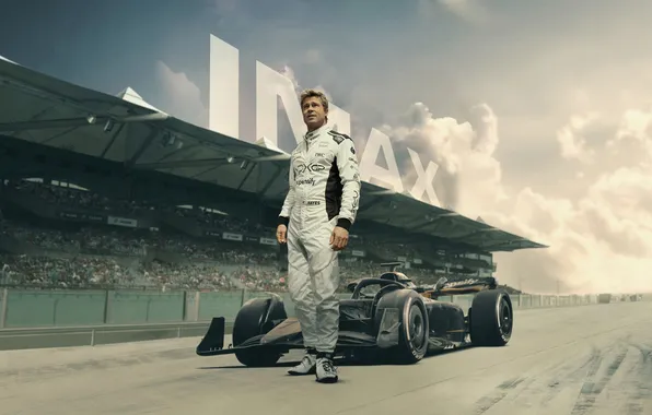 Sport, costume, race, Formula 1, Brad Pitt, Brad Pitt, poster, racer