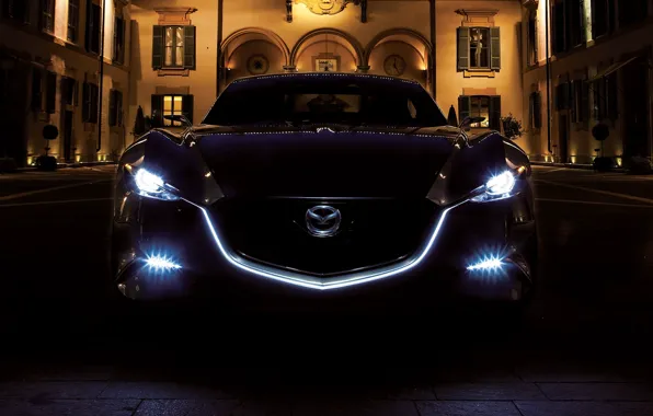 Light, night, lights, Mazda, Mazda Shinari Concept 2011, night light