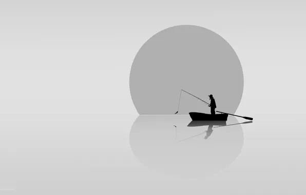 Boat, China, vector, fisherman