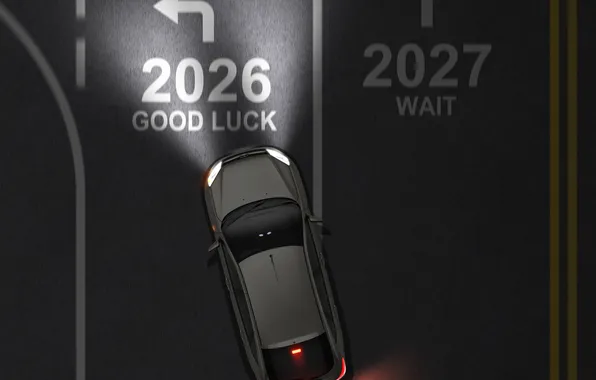 Car, road, good luck, 2026 year, 2027 year, happy new yer, new yrar
