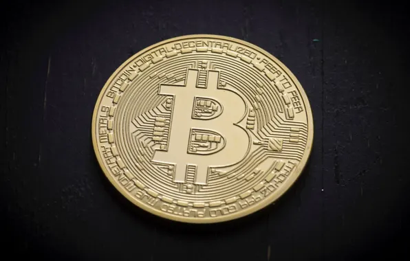 Picture background, black, black, coin, fon, coin, bitcoin, bitcoin