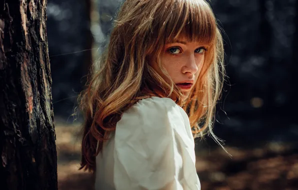 Picture summer, eyes, look, face, hair, lips
