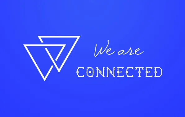 Blue, minimalism, triangle