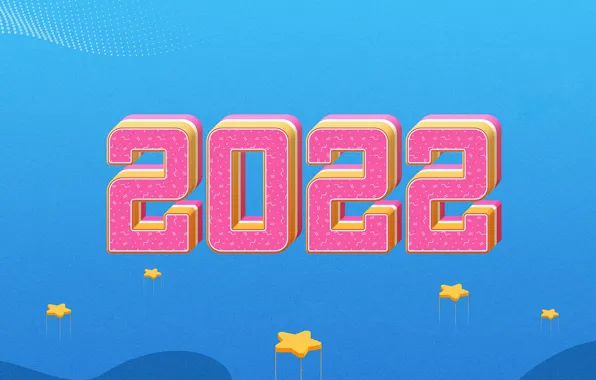 Stars, background, holiday, New year, new year, 2022
