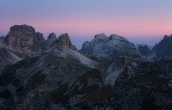 Picture the sky, mountains, nature, rocks, The Dolomites, Dolomites