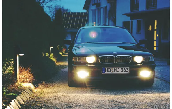 Picture BMW, Boomer, Lights, BMW, E38, Bimmer, 740i
