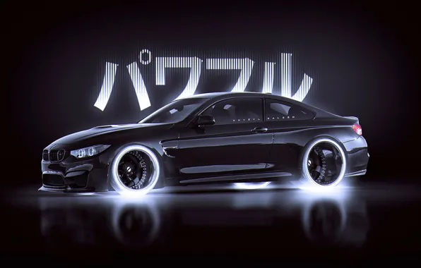 BMW, Japan, Car, Black, Style, by Khyzyl Saleem, M4