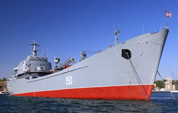 Ship, Large, landing, The Black Sea Fleet, "Saratov"