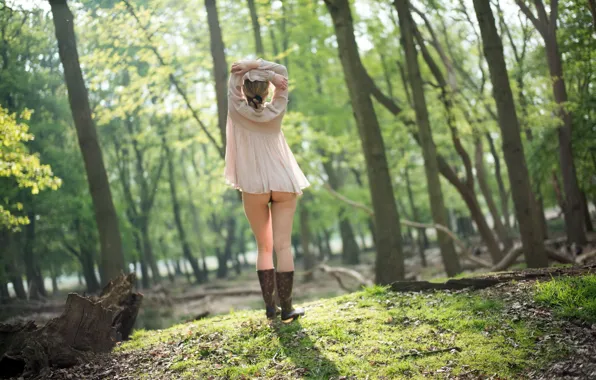 Girl, pose, background
