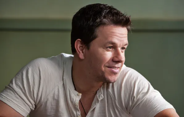 Picture smile, t-shirt, actor, Mark Wahlberg, Mark Wahlberg