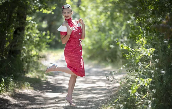 Picture girl, pose, Margot