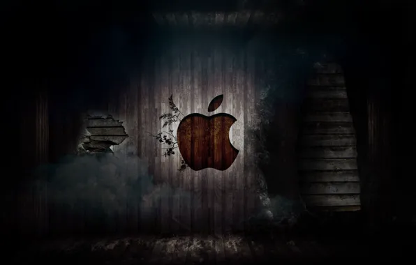 Picture wall, apple, Apple, mac, logo