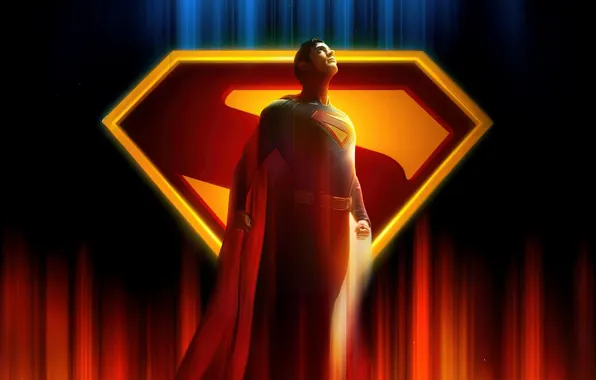 Background, logo, costume, Superman, poster, superhero, comic, Superman