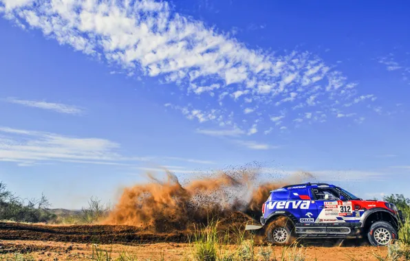 The sky, Mini, Sport, Speed, Race, Rally, Dakar, Dakar