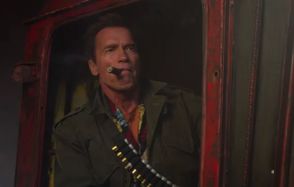 Picture man, actor, Arnold Schwarzenegger, The Expendables 2, The expendables 2, Trench, Arnold Schwarzenegger