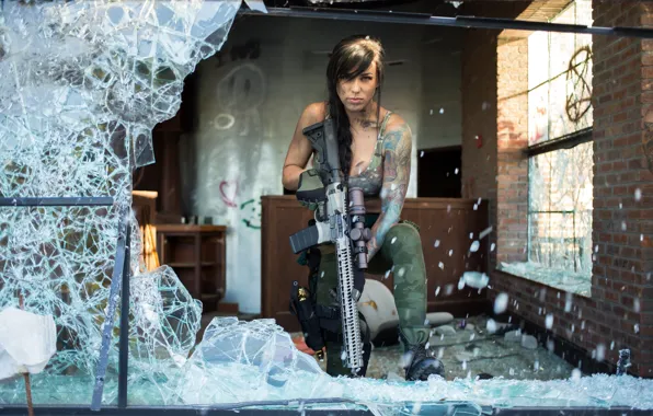 Picture weapons, model, model, women, cosplay, cosplay, girls with guns, Mara