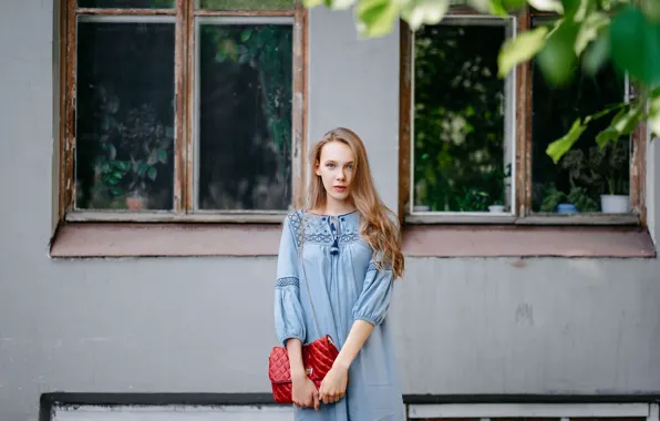 Picture summer, look, face, hair, home, dress, window, handbag
