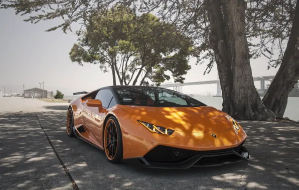 Lamborghini, orange, other, huracan