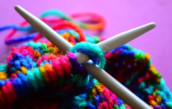 Thread, spokes, knitting