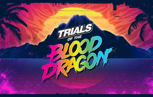 Music, The game, Art, Neon, Game, Blood Dragon, Synth, Retrowave