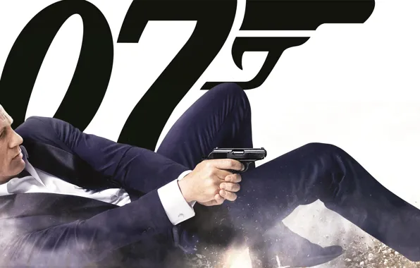 Gun, weapons, the film, gun, agent, action, Daniel Craig, 007