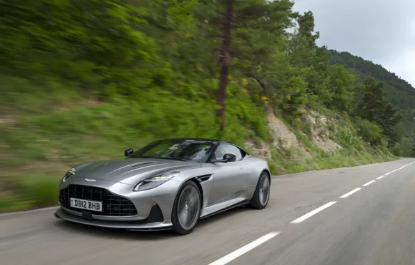 Picture car, Aston Martin, road, speed, 2023, Aston Martin DB12, DB12