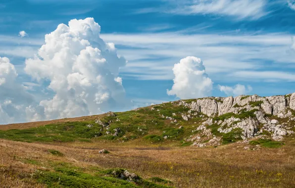 Picture the sky, clouds, nature, mountain, Ukraine, Crimea, Chater-Dag - Massif