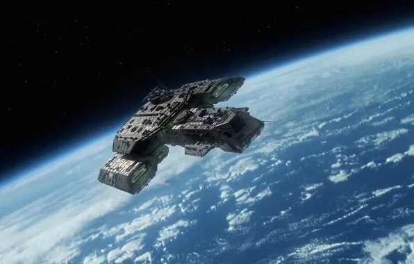 Space, Ship, Orbit