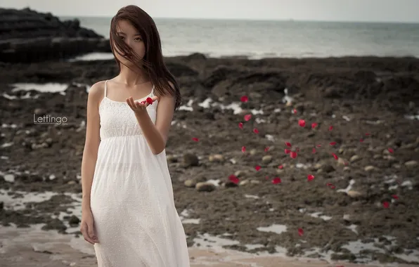 Girl, pose, background