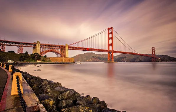 CA, San Francisco, the Golden gate bridge