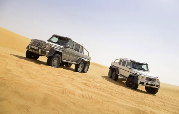 Picture Mercedes-Benz, Sand, White, Grey, AMG, G63, SUVs, Two