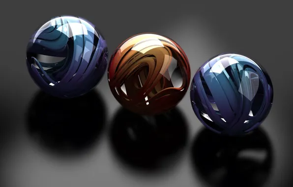 Shine, Balls, colorful