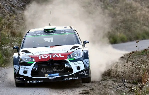 Dust, Citroen, DS3, WRC, Rally, The front