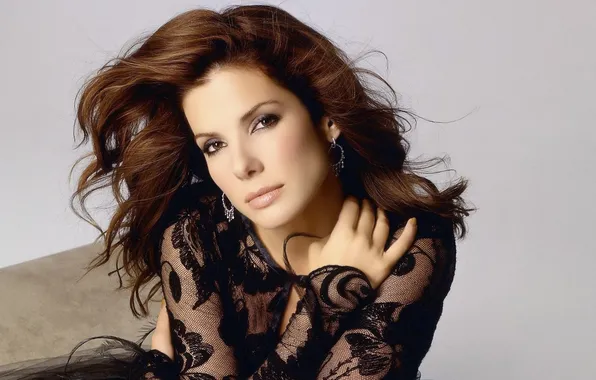 Face, hairstyle, beautiful, Sandra Bullock, Sandra bullock