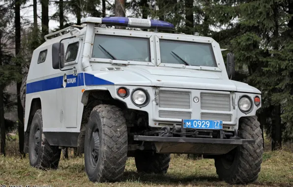 Tiger, Police, armored car, SPM-2, GAZ-233036